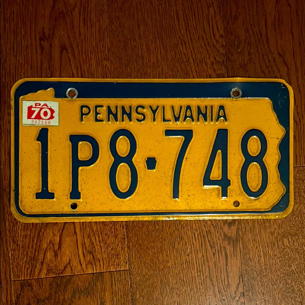 Vintage Pennsylvania License Plate